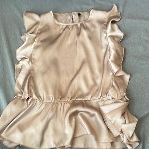 satin nude top